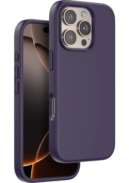 Techmrt Venco Iphone 16 Pro Home Magsafe Kapak - Derin Mor