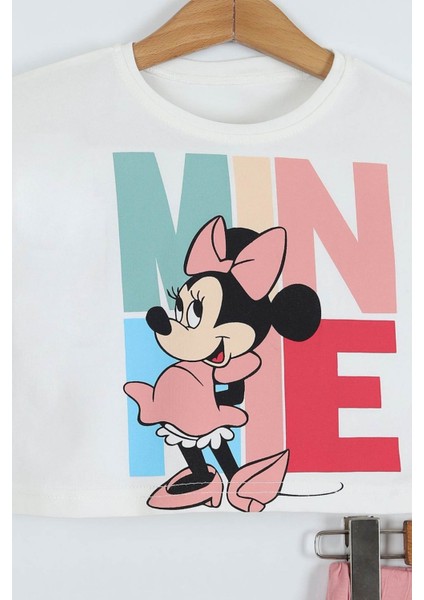 Kız Çocuk Karekter Baskılı Bisiklet Yaka 2/8 yaş Takımı