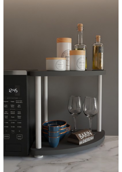 Çift Katlı Çevir Tak Kahve Köşesi Raf Çok Amaçlı Mutfak Standı Mutfak Rafı Tezgah Üstü Düzenleyici fiyatları