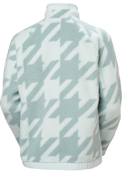 W Imperial Printed Pile Snap Kadın Polar Mont