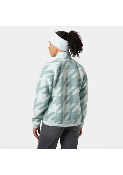 W Imperial Printed Pile Snap Kadın Polar Mont