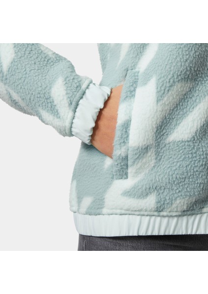 W Imperial Printed Pile Snap Kadın Polar Mont