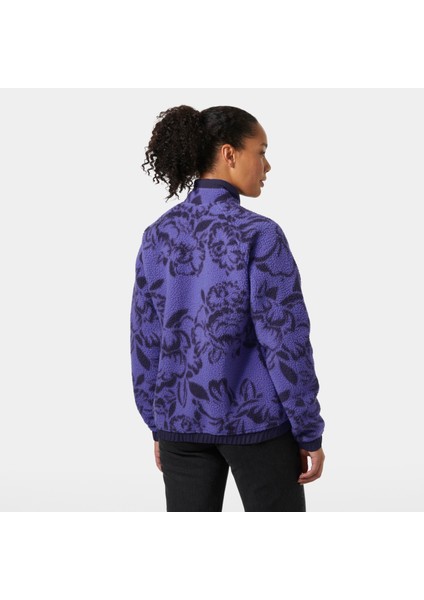 W Imperial Printed Pile Snap Kadın Polar Mont