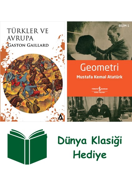 Türkler ve Avrupa + Geometri + Dünya Klasiği Hediye