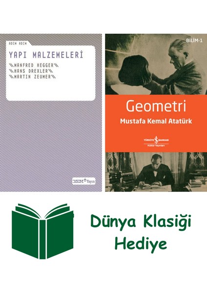 Adım Adım Yapı Malzemeleri + Geometri + Dünya Klasiği Hediye