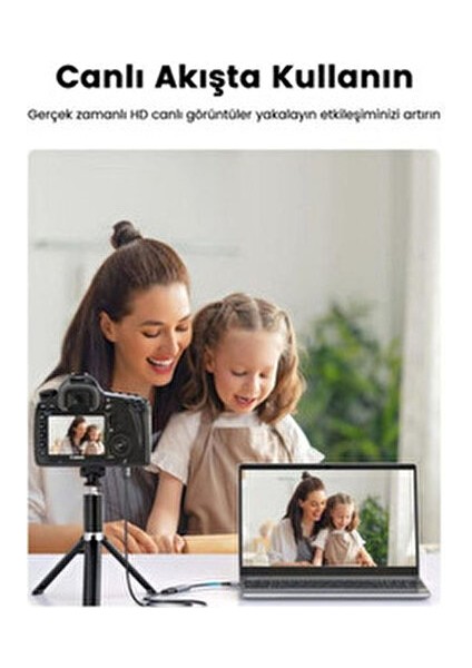 2in1 Usb/type-C To HDMI Video Capture 30Hz Video Kayıt Ekran Aktarma Video Çevirici indirimleri