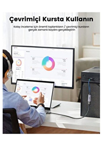 2in1 Usb/type-C To HDMI Video Capture 30Hz Video Kayıt Ekran Aktarma Video Çevirici