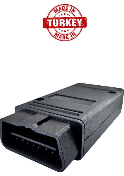 Obd2 Konnektörü Obd2 Adaptörü Obd Erkek Fiş Boş Kutu +Gri