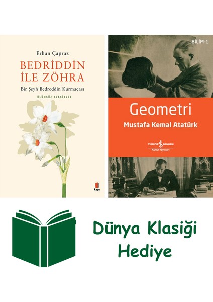 Bedriddin Ile Zöhra + Geometri + Dünya Klasiği Hediye