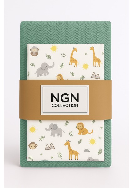 3'lü Bebek Pike Takımı Safari Desenli %100 Pamuk, Pike, Lastikli Çarşaf, Yastık Kılıfı 60X120 70X130 fiyatları