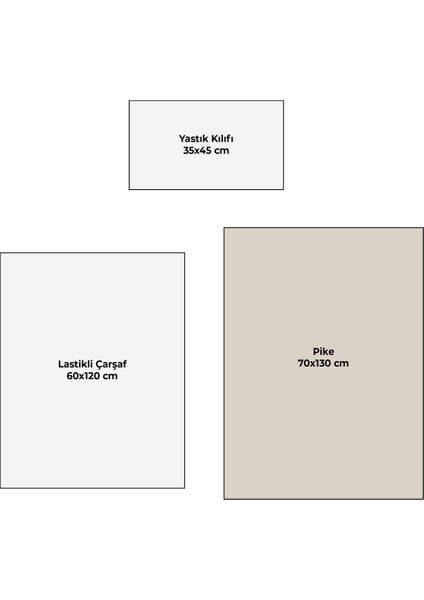 3'lü Bebek Pike Takımı Safari Desenli %100 Pamuk, Pike, Lastikli Çarşaf, Yastık Kılıfı 60X120 70X130 modelleri