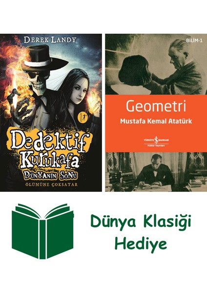 Dedektif Kurukafa - Dünyanın Sonu (Ciltli) + Geometri + Dünya Klasiği Hediye