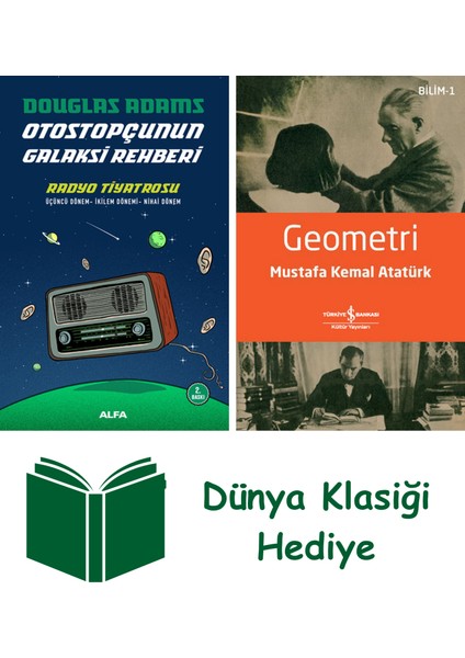 Otostopçunun Galaksi Rehberi - Radyo Tiyatrosu + Geometri + Dünya Klasiği Hediye