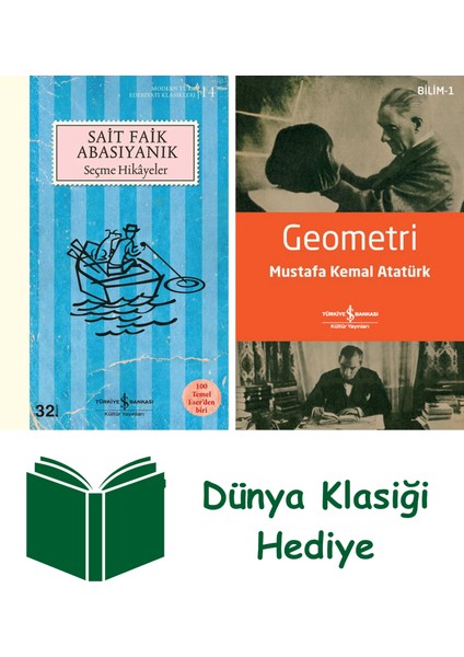 Sait Faik Abasıyanık - Seçme Hikayeler + Geometri + Dünya Klasiği Hediye