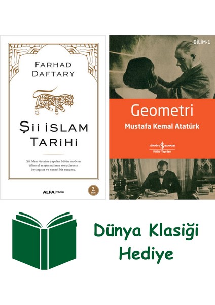 Şii Islam Tarihi + Geometri + Dünya Klasiği Hediye