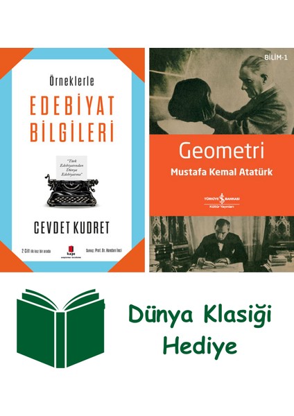 Örneklerle Edebiyat Bilgileri + Geometri + Dünya Klasiği Hediye