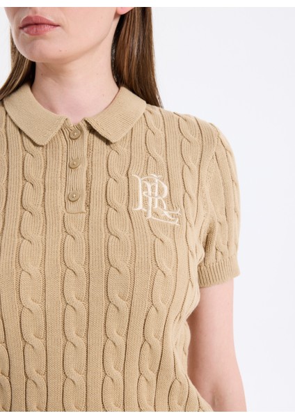 Yuvarlak Yaka Standart Düz Camel Kazak Kadın 200932224 fırsatları