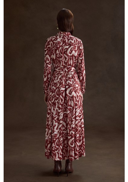 Desenli Viscon Elbise fırsatları