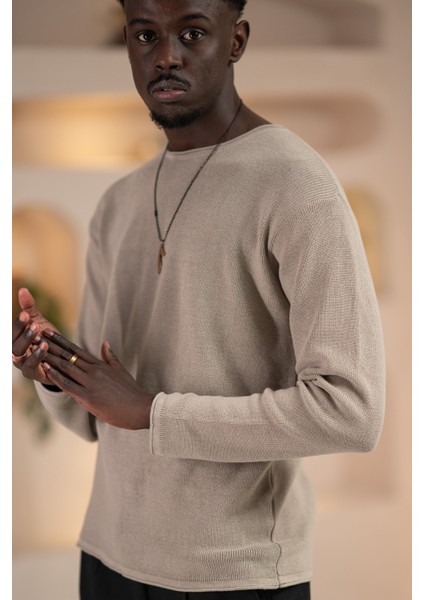 Regular Fit Likralı Kendinden Çizgili Mevsimlik Spor Kazak fiyatları