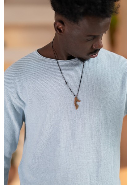 Regular Fit Likralı Kendinden Çizgili Mevsimlik Spor Kazak indirimleri