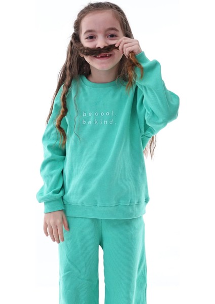 Kyex Kız Çocuk Alt Üst Kaşkorse Pamuklu Eşofman Takımı