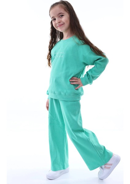 Kyex Kız Çocuk Alt Üst Kaşkorse Pamuklu Eşofman Takımı indirimleri
