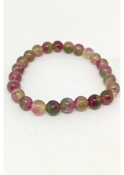 Gül Kuvars Doğal Taşlı Bileklik