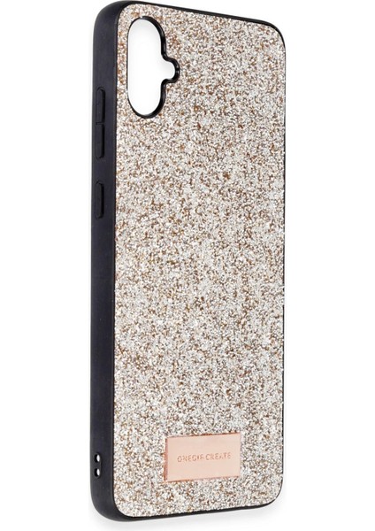 Techmrt Onegif Samsung Galaxy A05 Bright Simli Kapak - Gold fiyatları