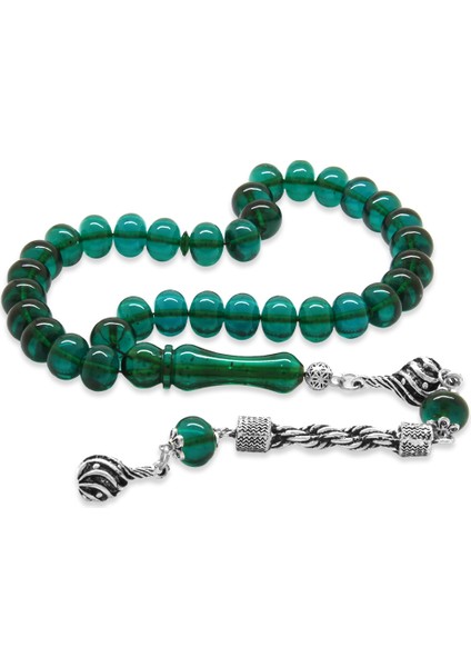 Kararmaz Metal Halat Püsküllü Tekerlek Kesim Turkuaz Ateş Kehribar Tesbih fiyatları