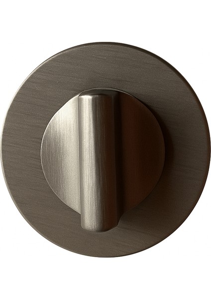RO22 Kapı Kolu Rozeti Wc Fırçalı Füme Renk 52X52X5 mm