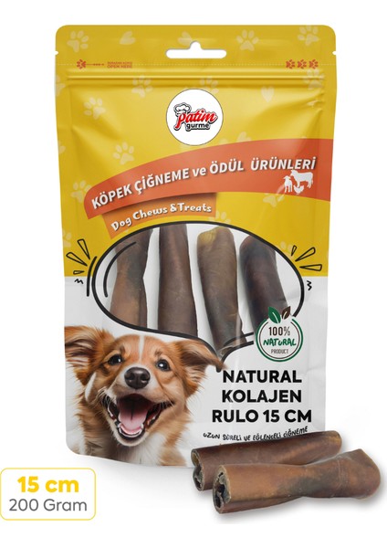 Kolajen Deri 200 Gram Doğal Köpek Ödül Maması