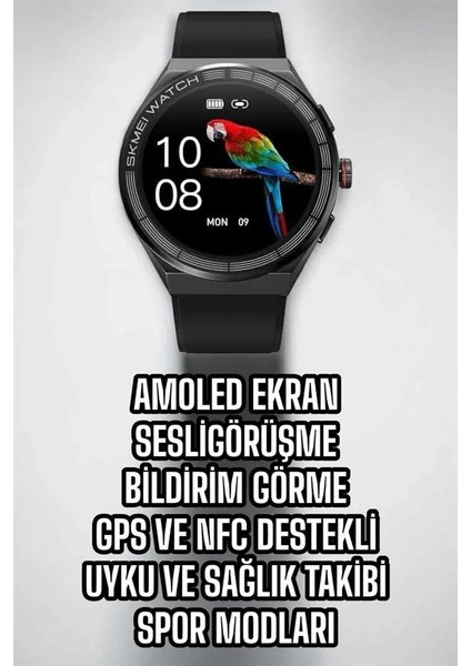Akıllı Saat Dokunmatik Ekran Sesli Görüşme ve Bildirim Görme Sağlık Takibi indirimleri