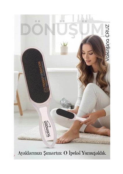 Bfs Peeling Çift Taraflı Ayak Törpüsü Nasır Giderici Ölü Deri Pedikür Aleti Solingen Profe