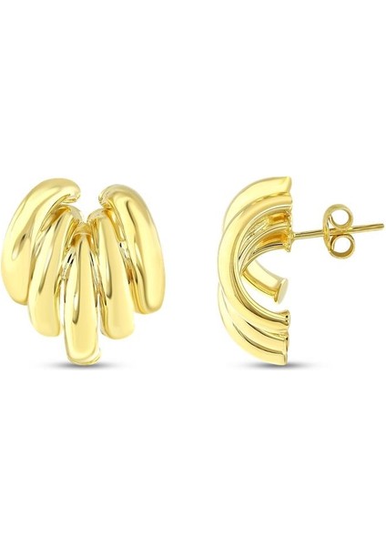 Tasarım Altın Küpe - 14K