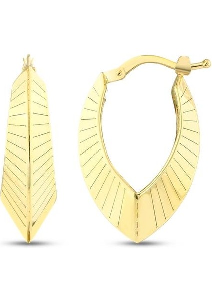 Tasarım Altın Küpe - 14K