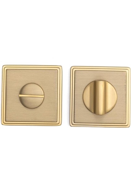 RO17 Kapı Kolu Rozeti Wc Gold Branch 53X53X10 mm