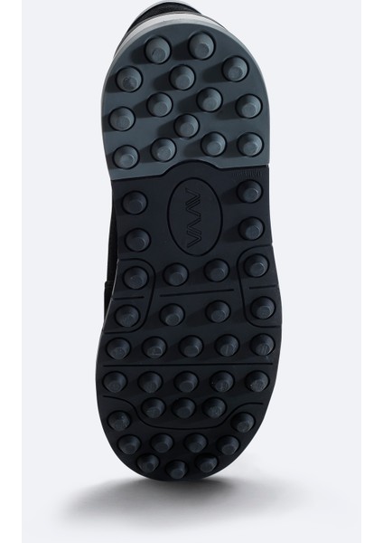 Erkek Siyah Süet Karışımlı Esnek Taban Hafif Casual Ayakkabı A42Y8009