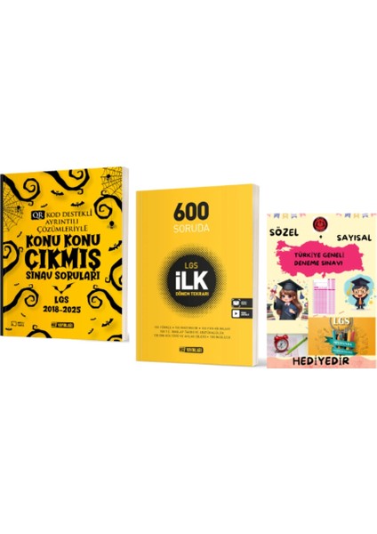 8. Sınıf Konu Konu Çıkmış Sınav Soruları - 600 Soruda Lgs Ilk Dönem Tekrarı ve Hediye