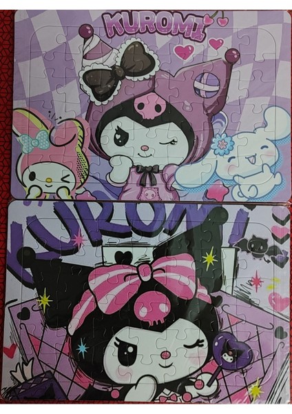 2 Adet Puzzle Yap Boz (33CM*23CM*42PARÇA) (Kuromi* / Kuromi** )