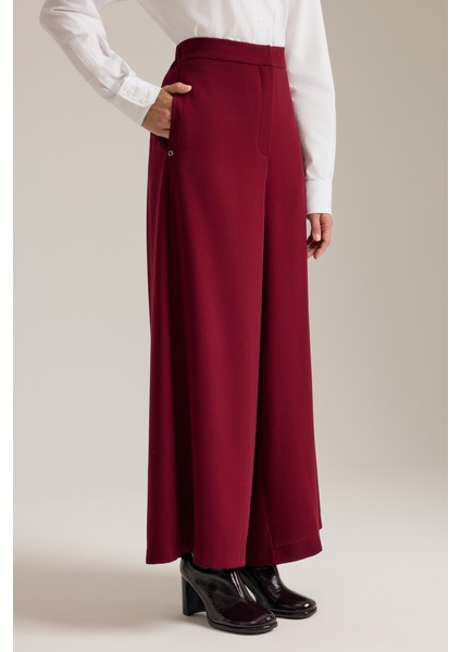 Beli Lastik Detaylı Dökümlü Pantolon Etek modelleri