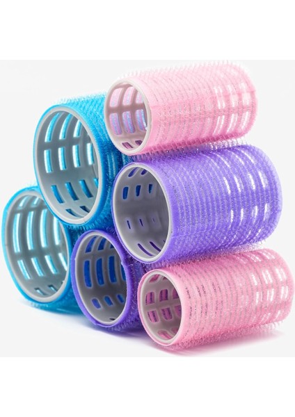 Croc 1225 Karma Bigudi 6lı Cırtlı - Yapışkanlı Saç Bigudisi