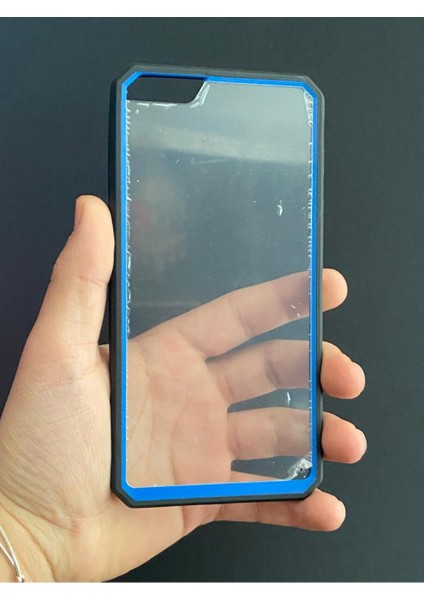 Iphone 6s Plus Uyumlu Kenarlar Renkli Sert Şeffaf Kılıf