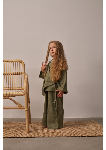 Haki Waffle Bağlamalı Takım modelleri