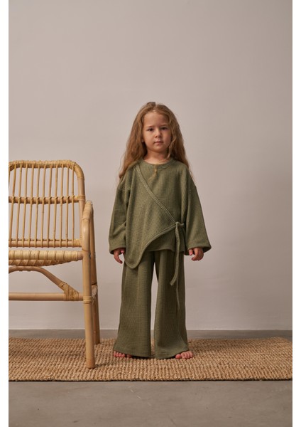 Haki Waffle Bağlamalı Takım indirimleri