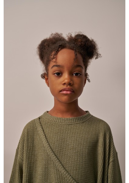 Haki Waffle Bağlamalı Takım