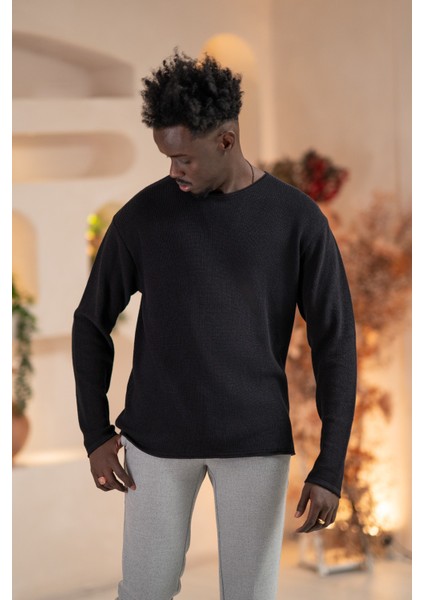 Regular Fit Likralı Kendinden Çizgili Mevsimlik Spor Kazak fiyatları