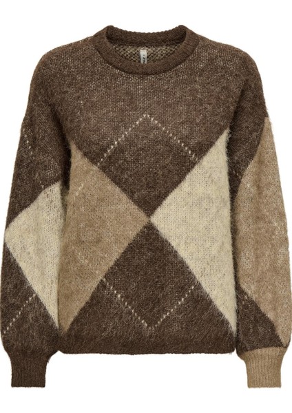 Noeme Life Ls Jacquard O-Neck Kadın Triko Kazak – Jakarlı Bisiklet Yaka fiyatları