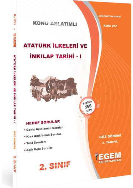 Aöf 2. Sınıf Atatürk Ilkeleri ve Inkılap Tarihi I Güz Dönemi Konu Anlatımlı Soru Bankası