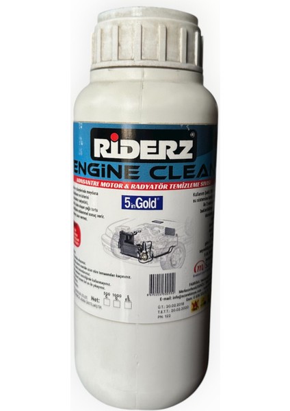 Riderz Engine Clean Konsantre Motor ve Radyatör Temizleme Sıvısı - Derinlemesine Bakım!