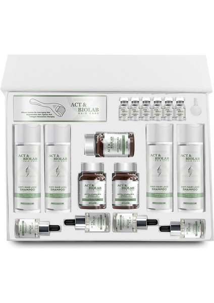 6 Aylık Saç Dökülmesine Karşı Yoğun Bakım Seti – Biotin + Ozon + Vitamin Kompleks